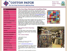 Tablet Screenshot of cottonpatch.net